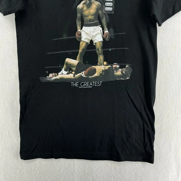 Muhammad Ali All Over Again Shirt Mens S Black Graphic Print American Classics - Picture 7 of 11